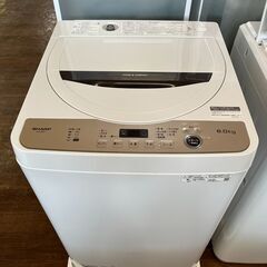 【店頭お渡し】未使用品　6キロ洗い全自動洗濯機　シャープ　ES-GE6F-T　2022年製