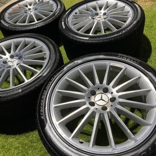 ☆高級AMG☆S63純正19インチ☆スタッドレス付☆メルセデスベンツSクラスW221等☆255/40R19☆275/40R19☆メルセデス承認タイヤ☆ピレリ製☆