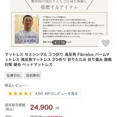 パームマットレス　三つ折り　 Fibrelux の画像