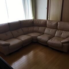 ★リビングソファー5点セット 5人掛けソファー 薄い茶色 lig...