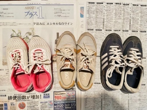 スニーカー(adidas/ puma / ASICS) 3ペア