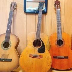 古いアコギ3本まとめて（現状まま）