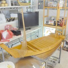 リサイクル品 木製 船盛 全長約1.5m N-052
