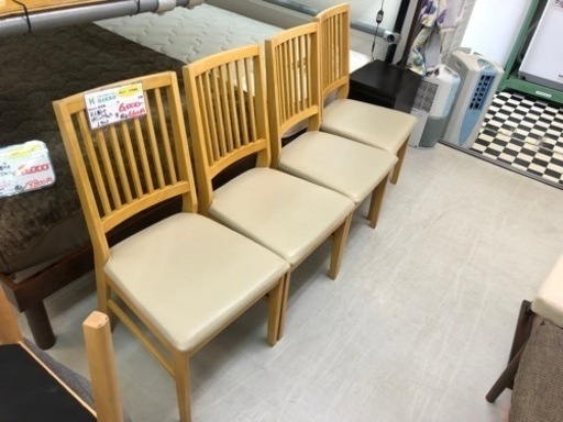 【リサイクルサービス八光　田上店】4人掛けダイニングチェア　1セット
