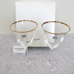 ■未使用　NARUMI　GLASS WORKS　ナルミ　ペアワイ...