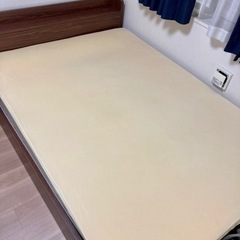 [美品]ダブルベッド　マットレス&トゥルースリーパー付きの画像