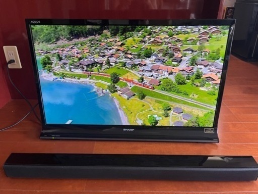 液晶ハイビジョンTV LC-32J9 SHARP 2013年製　サウンドバー付