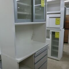 ジモティ来店特価!!!【松田家具】食器棚 ホワイト J-600