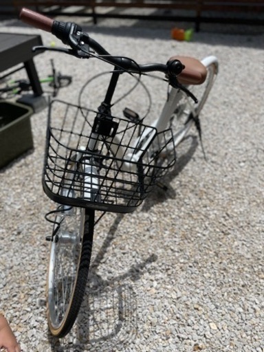 自転車 MYPALLAS 折り畳み自転車　6段変速　ホワイト