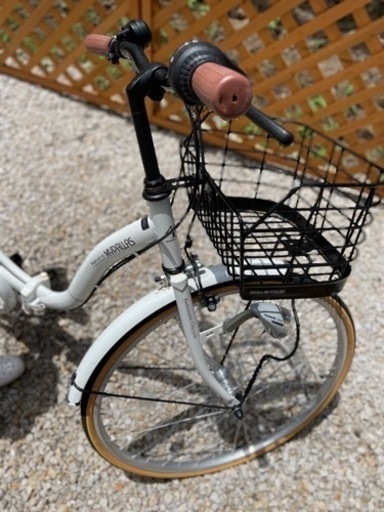 自転車 MYPALLAS 折り畳み自転車　6段変速　ホワイト