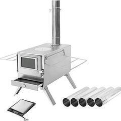 【ステンレススチール】薪ストーブ ウッドストーブ アウトドア 薪暖炉 キャンプの画像