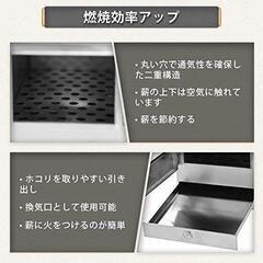 【ステンレススチール】薪ストーブ ウッドストーブ アウトドア 薪暖炉 キャンプの画像