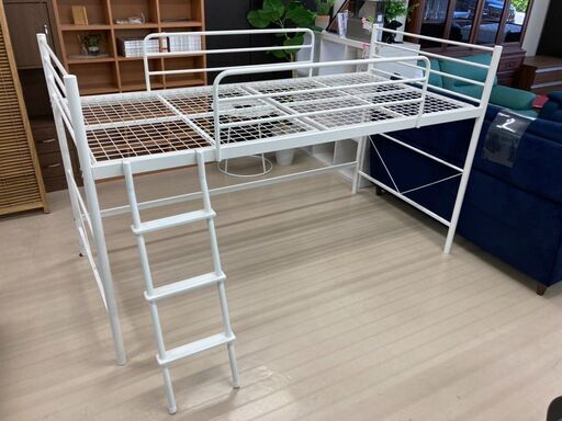 ミドルロフトベッド　マットレス別売り
