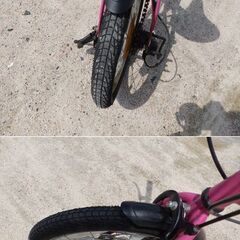 引き取り限定　１６インチ折り畳み自転車　５段変速　中古の画像