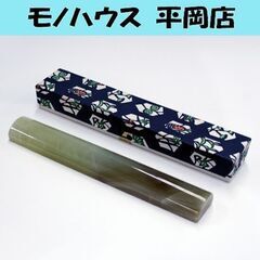天然石 文鎮 オニキス しまめのう 274g 20.3cm ペー...