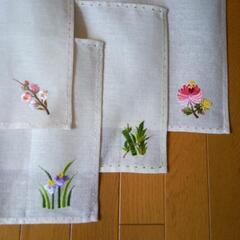 韓国刺繍のランチョンマット