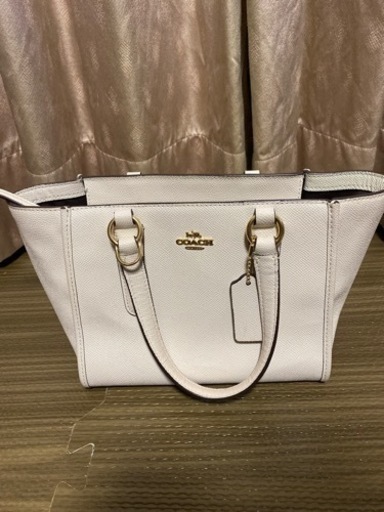 [未使用に近い]coach  ホワイト　2wayバッグ