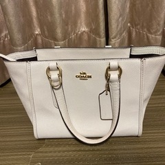 [未使用に近い]coach  ホワイト　2wayバッグ