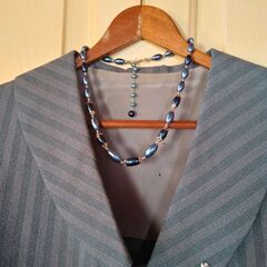 あげます！昭和レトロ　今にないデザイン。洋装品店仕立て。薄ブルー...