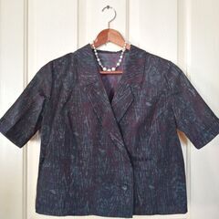 あげます！昭和レトロ　今にないデザイン。洋装品店仕立て。黒紫茶色...