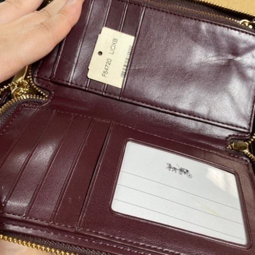 未使用]coach iPhoneケース お財布 ボルドー 【公式通販】