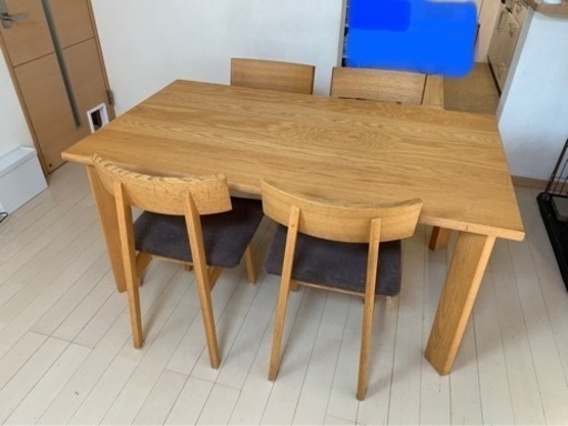 飛騨産業　ダイニングセット　ALMO  キツツキマーク