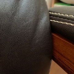 【お取引中】ワークチェア　（　レザー　革　イス　椅子）の画像
