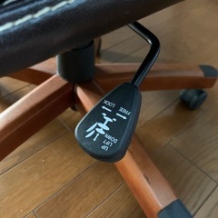 【お取引中】ワークチェア　（　レザー　革　イス　椅子）の画像