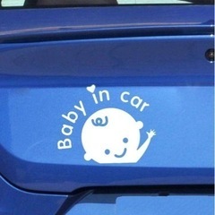 ベビーインカー　カーステッカー　新品　かわいい　ベビーステッカー