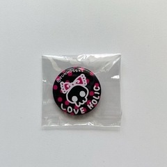 サン宝石 ドクロ 缶バッジ