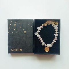 SHEIN チェーンブレスレット ピンクの画像