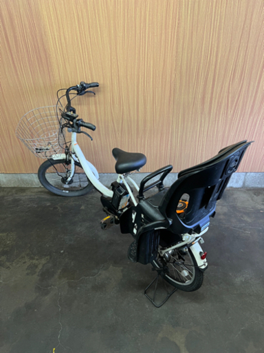 格安掲載‼️ 子供乗せ 電動自転車 YAMAHA バビー  白 20インチ 充電器 8.7Ahバッテリー付き❗️
