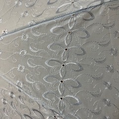 日傘　刺繍　水色　昭和レトロ
の画像