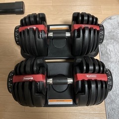 トレーニングベンチ　アジャスタブルダンベル2個セットの画像