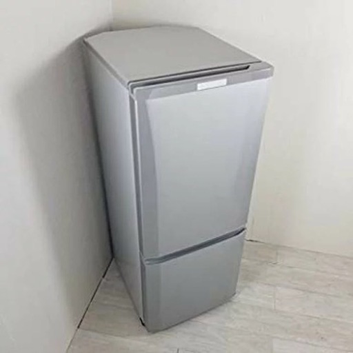 【中古】三菱 146L 2ドア冷蔵庫（ピュアシルバー）【右開き】MITSUBISHI MR-P15z-s