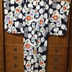 女児　浴衣　9～１0歳サイズ　日本製の画像