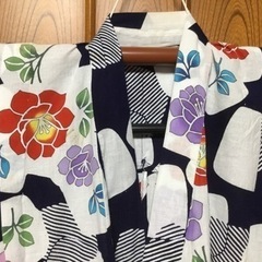 女児　浴衣　9～１0歳サイズ　日本製の画像