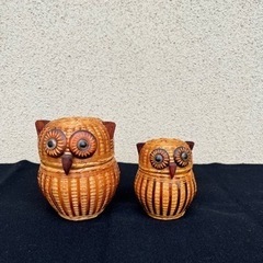 カゴ製小物入れ　