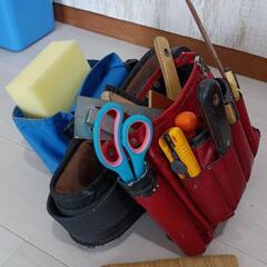 室内装飾工具一式(本皮腰袋）の画像