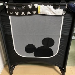 (引渡し決定)カトージ ポータブルベビーベッド ミッキーマウスの画像