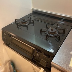 ガスコンロ　コンロ　コンロ奥ラック　キッチンラック