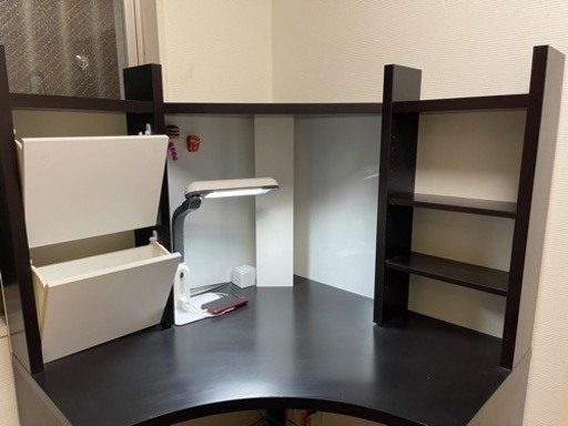 コーナー利用の学習デスク、本日引き取りでお値引きします。