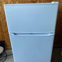 Y0601　美品　ハイアール　８５L　2ドア冷蔵庫　2019年