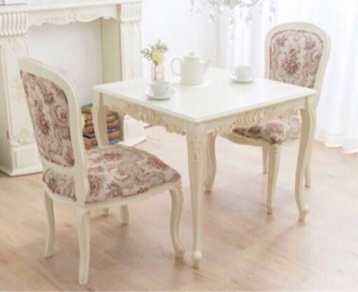 アンティーク 猫足 ダイニングテーブルセット