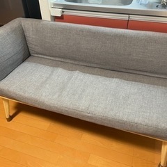 【0円】ゆったりL字ソファー グレーの画像