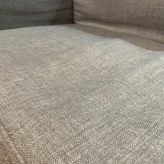 【0円】ゆったりL字ソファー グレーの画像