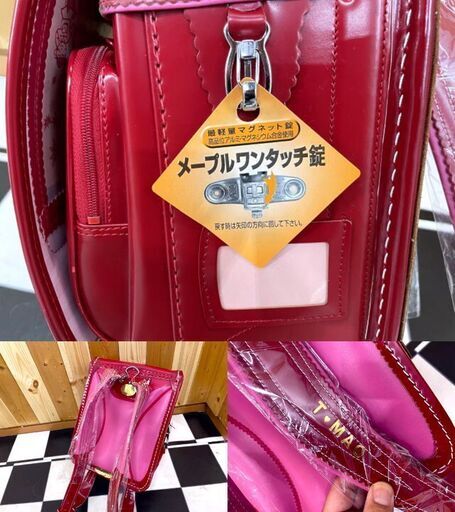 【 未使用☆倉庫保管品 】ITAX 板倉カバン工房　ランドセル　レッド＆ピンク　女の子　通学　箱入り　可愛い　鞄　小学生