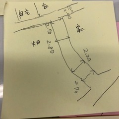 古屋付き宅地206坪無料！道路幅間違えてました。変更点確認してください - 松江市