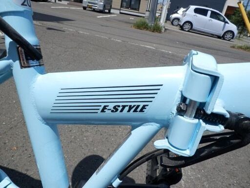 折りたたみ 自転車 水色 20インチ 6段変速 E-STYLE キレイめ MD19010888 折り畳み おりたたみ 札幌 西野店