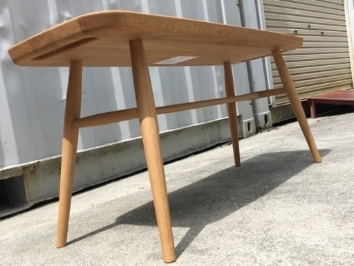 美品！無印良品◇オーク材◇ベンチ丸脚◇天然木◇K17